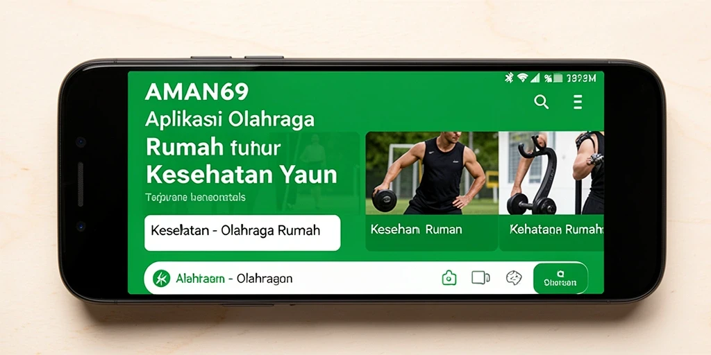 Tampilan antarmuka AMAN69 dengan fitur olahraga rumah yang menarik.