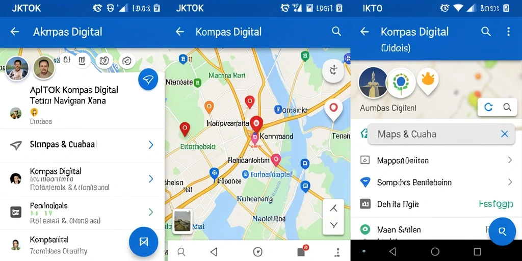 Tampilan antarmuka JKTOK yang intuitif dan informatif.
