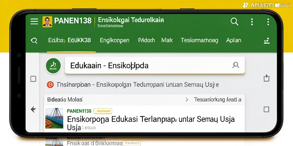 Antarmuka pengguna PANEN138 yang informatif dan menarik.