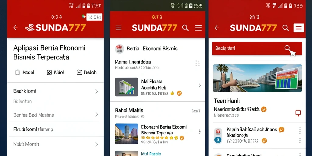 Antarmuka SUNDA777 menampilkan berita ekonomi yang informatif dan menarik.