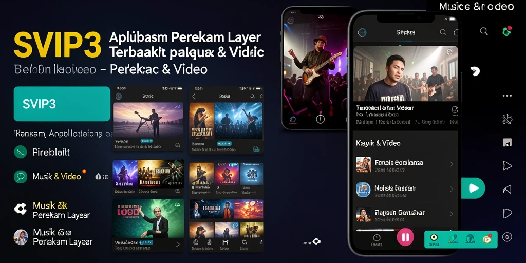 Antarmuka SVIP3 menunjukkan fitur perekaman layar yang lengkap.