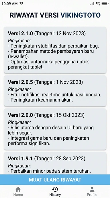 Riwayat Versi vikingtoto untuk Android yang lengkap